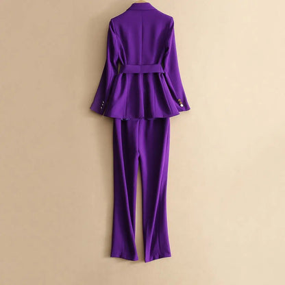 Women's autumn slim fit two-piece professional suit