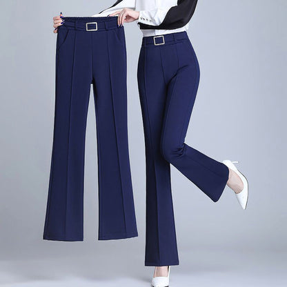 Women's spring summer high-waist flared pants