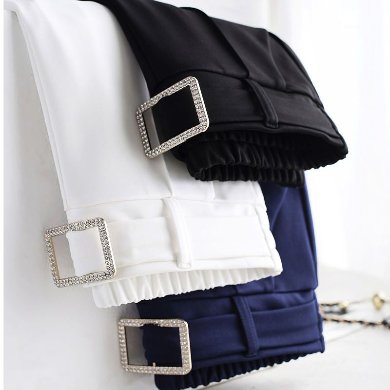 Women's spring summer high-waist flared pants