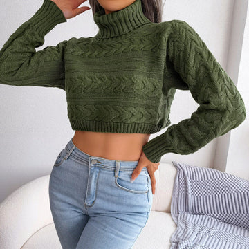 Jolina - cropped turtleneck sweater