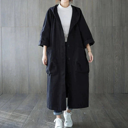 Oversize trench coat for women