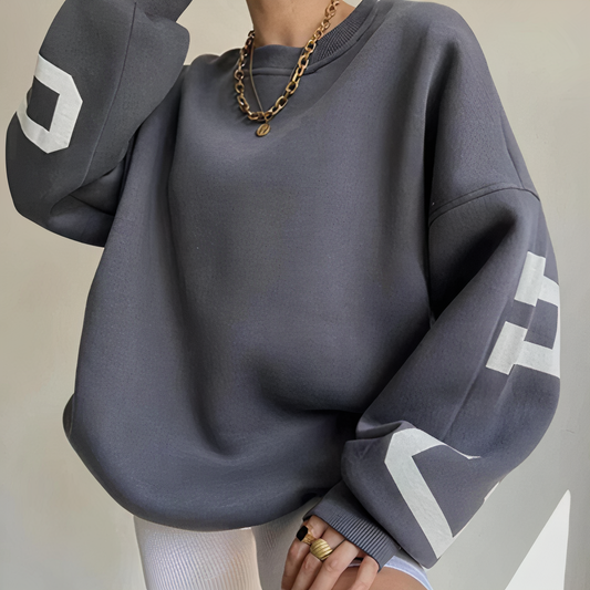 Cozy Letter Print Sweater