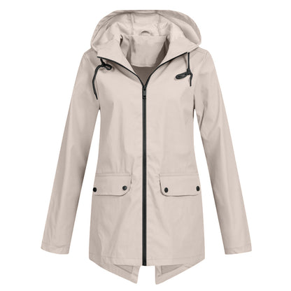 Women's mid-length jacket for autumn and winter