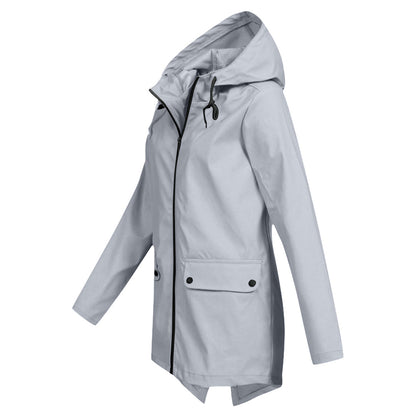 Women's mid-length jacket for autumn and winter