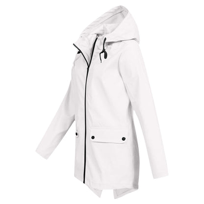 Women's mid-length jacket for autumn and winter