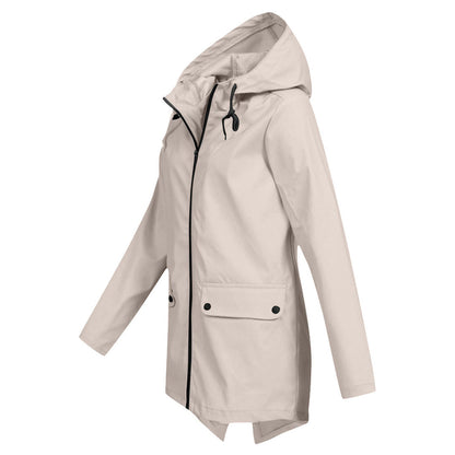Women's mid-length jacket for autumn and winter
