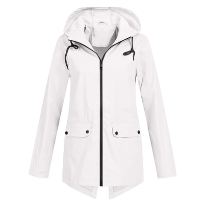 Women's mid-length jacket for autumn and winter