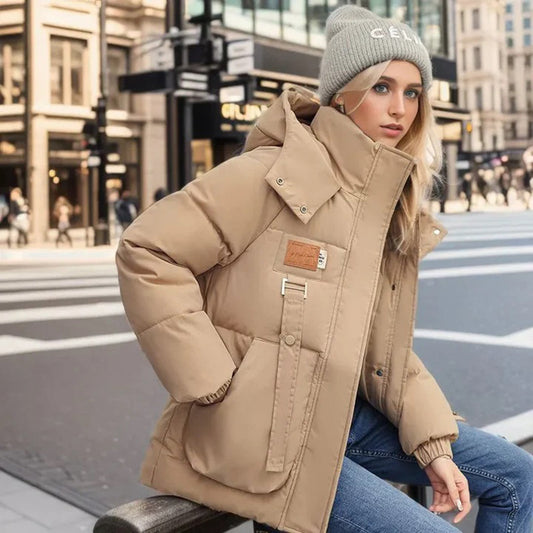 Hooded Cotton Down Winter Jacket