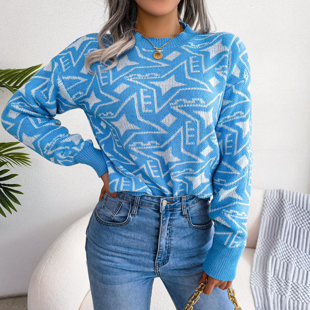 Women's warm knitted sweater