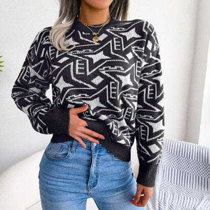 Women's warm knitted sweater