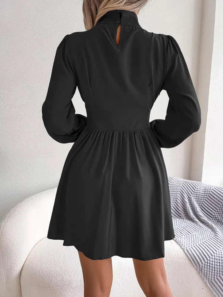 Women's spring summer hollow waist swing dress
