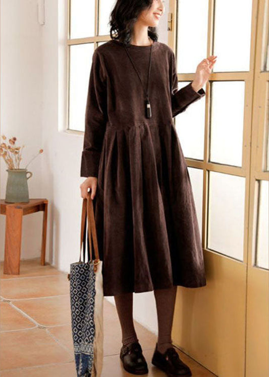 Relaxed Fit Gathered Waist Midi Dress