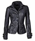 Lederjacke damen schwarz