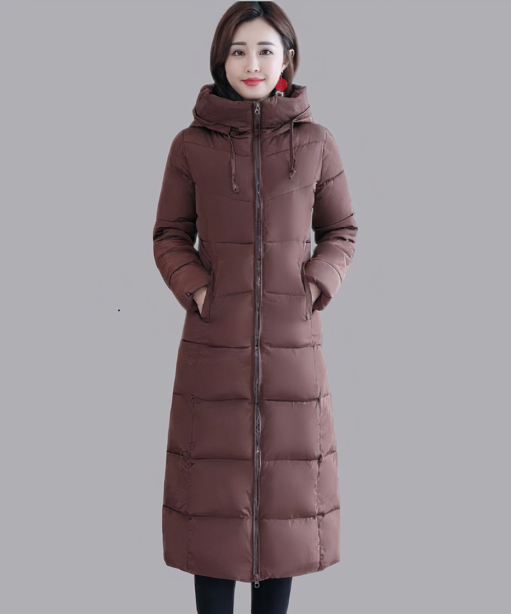 Cotton Padded Mid-Length Winter Jacket