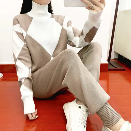 Turtleneck and Pants Set