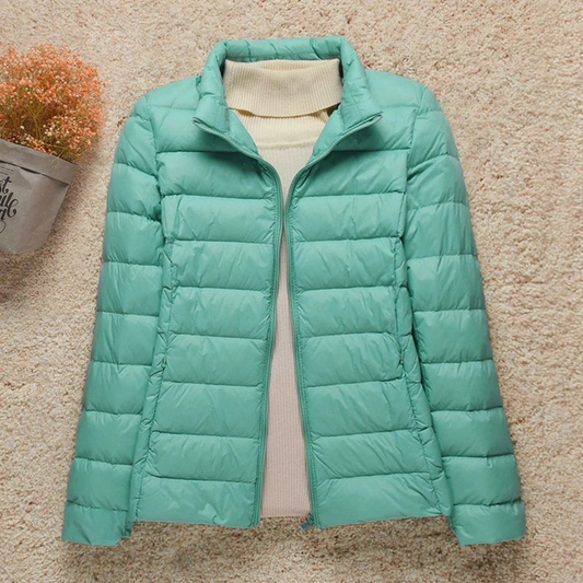 Water-Resistant Quilted Lightweight Puffer Jacket