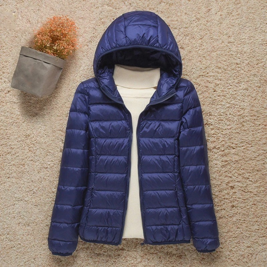 Stand Collar Hooded Jacket