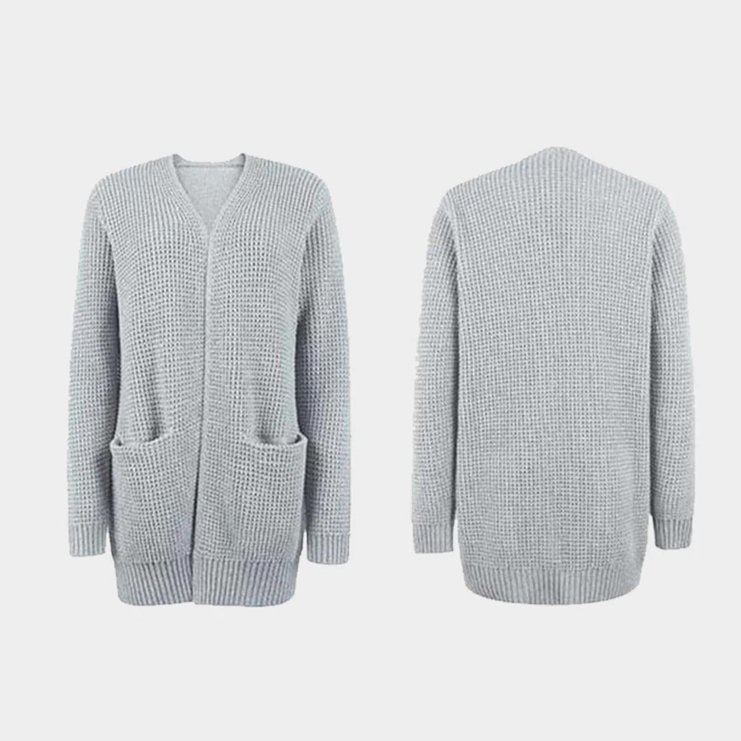 Women's autumn winter pocket sweater cardigan jacket