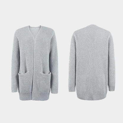 Women's autumn winter pocket sweater cardigan jacket