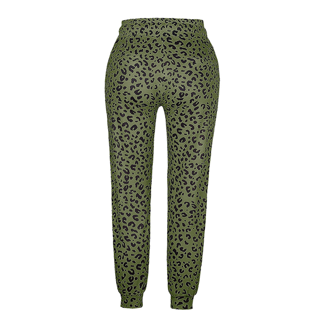 Raelynn - Trousers decorated with leopard print