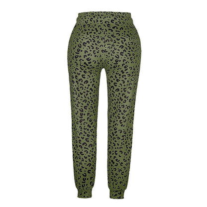 Raelynn - Trousers decorated with leopard print