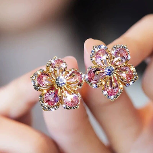 Vibrant Multicolor Zirconia Earrings