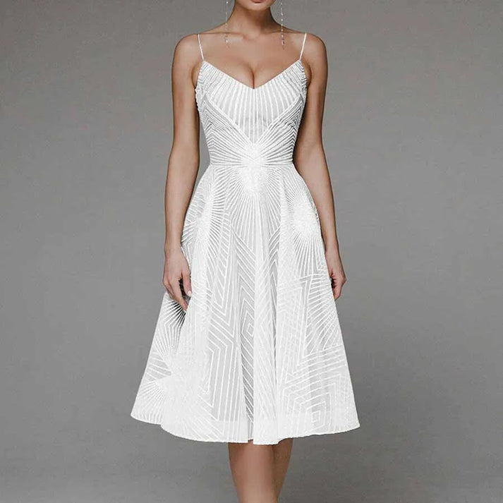 Women's Backless Elegant Sleeveless Dress