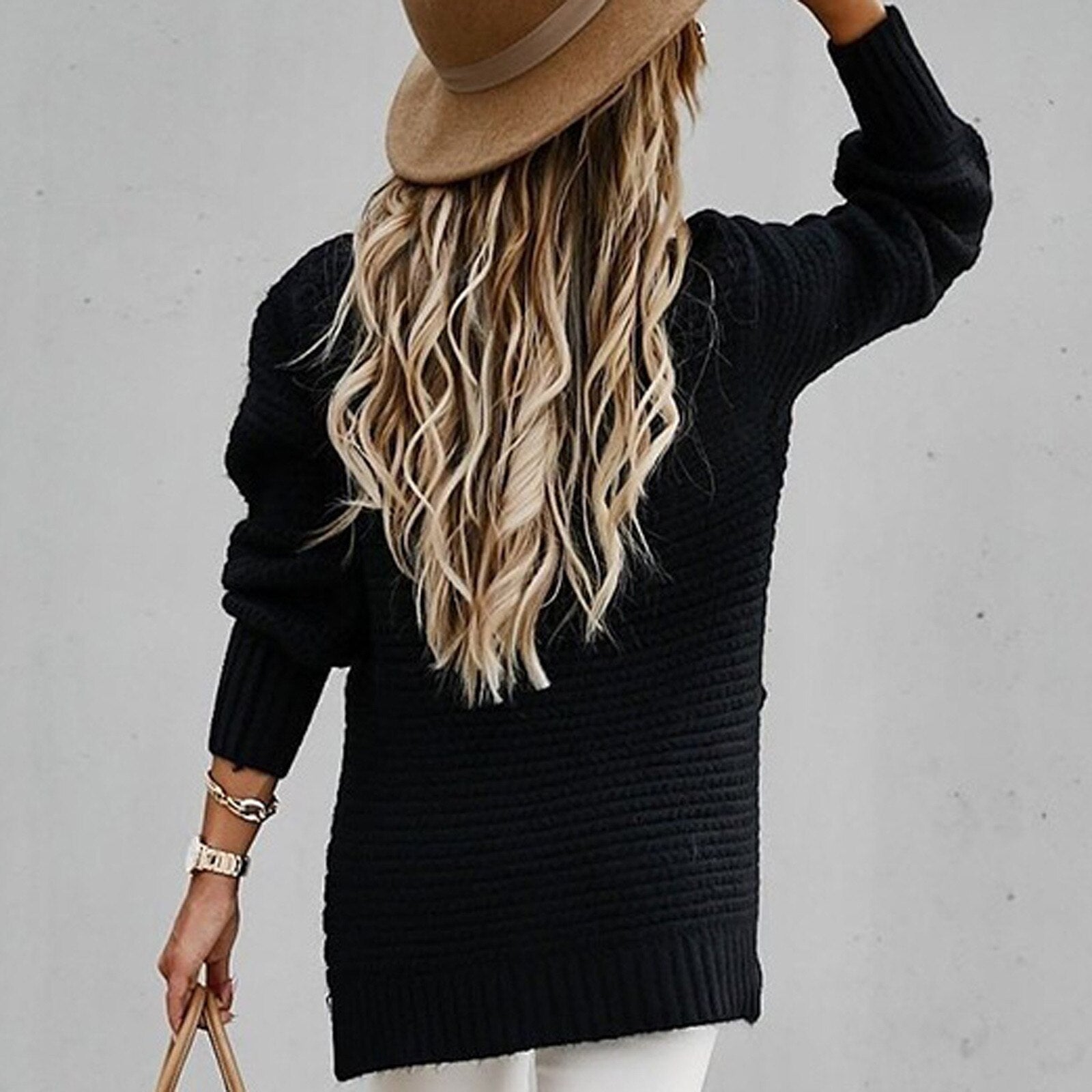 Elegant Half Neck Sweater