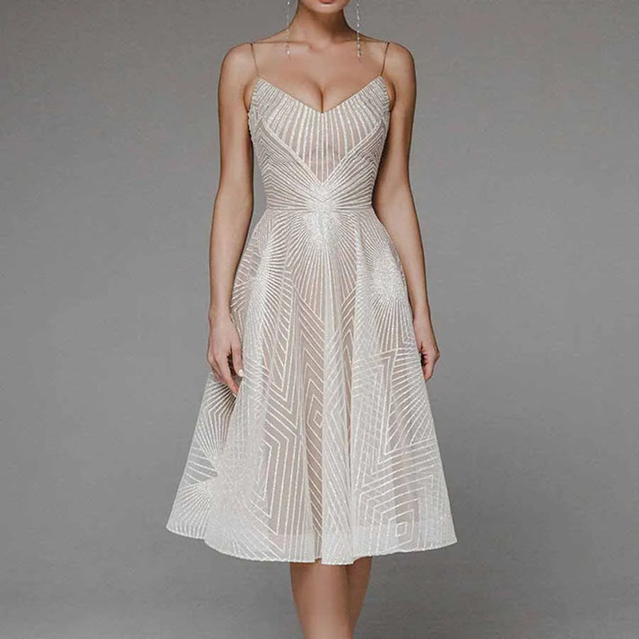 Women's Backless Elegant Sleeveless Dress