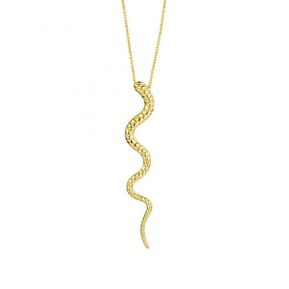 Sleek and modern snake chain necklace