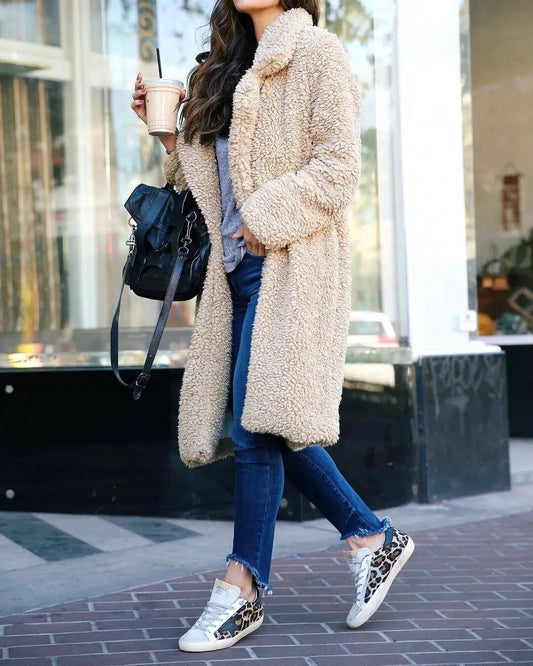 Trendy Knee-Length Coat