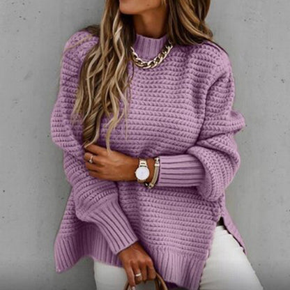 Elegant half neck sweater for women
