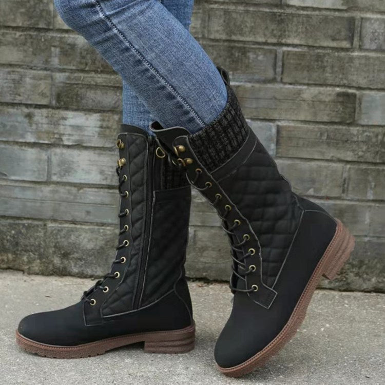 Women's mid-calf motorcycle boots