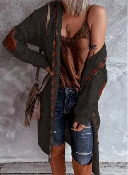 Women's elegant long cardigan