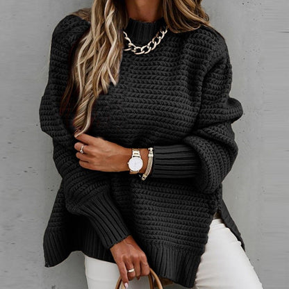 Elegant half neck sweater for women