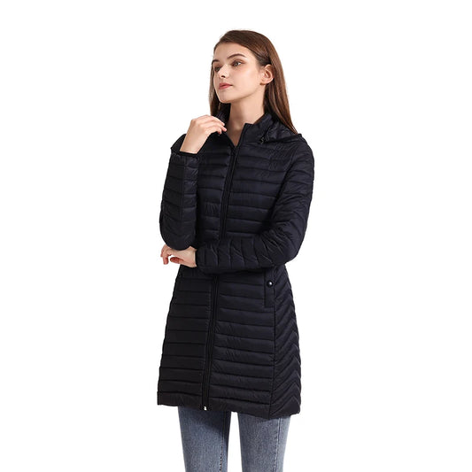 Slim Fit Detachable Hood Cotton Winter Jacket