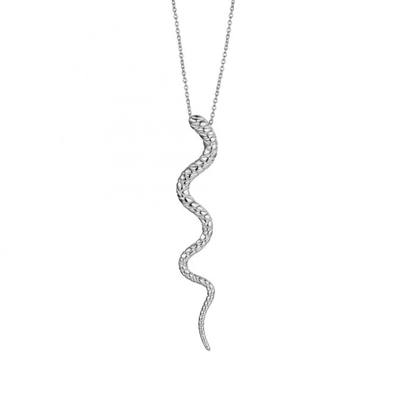 Sleek and modern snake chain necklace