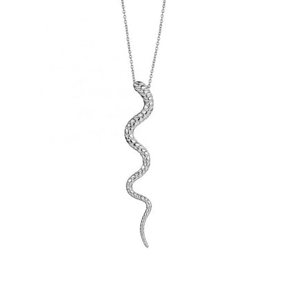 Sleek and modern snake chain necklace