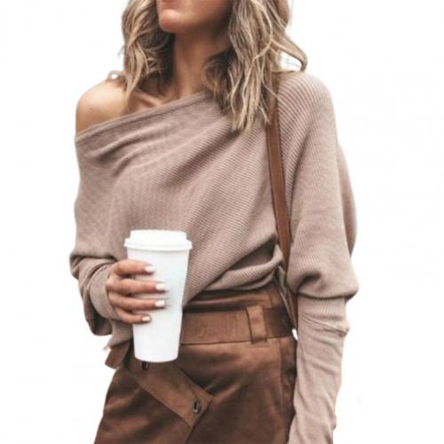 Women's elegant boat neck raglan sleeve sweater