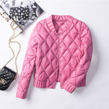 Women's lightweight buttoned fall jacket