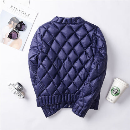 Women's lightweight buttoned fall jacket