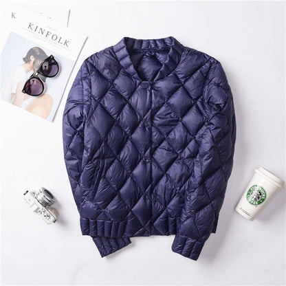 Women's lightweight buttoned fall jacket