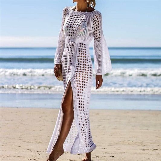 Soft Knit Flowy Cover-Up Dressnull