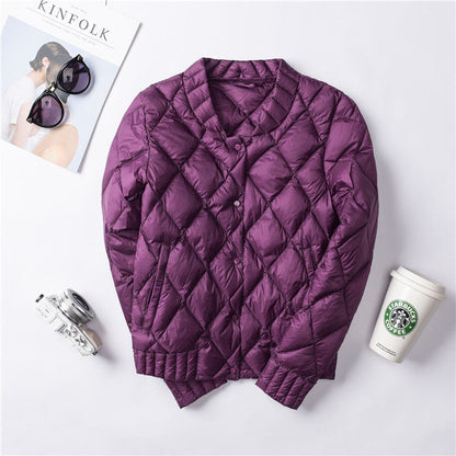 Women's lightweight buttoned fall jacket