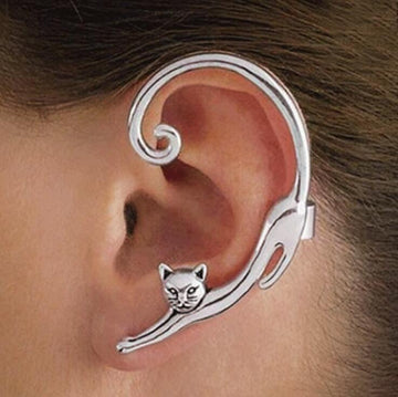 Luxury cat earring