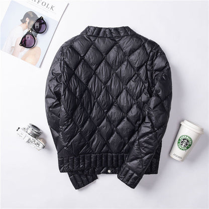 Women's lightweight buttoned fall jacket