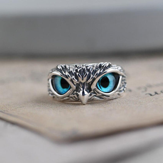 Adjustable Radiant Owl Ring