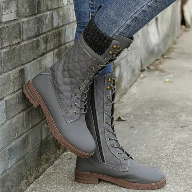 Women's mid-calf motorcycle boots