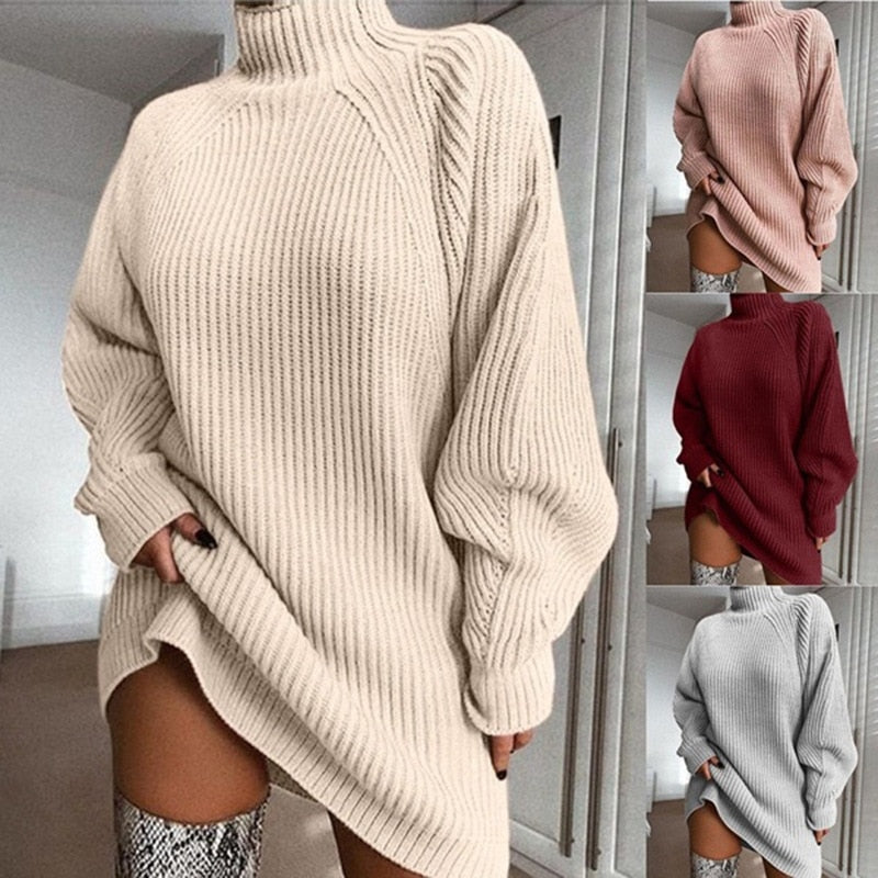 Long winter sweater women's fashion