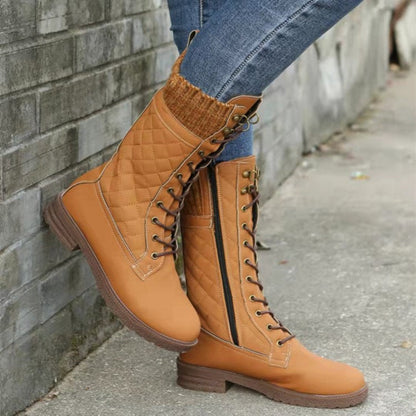 Women's mid-calf motorcycle boots